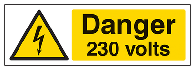Danger 230 Volts Landscape
