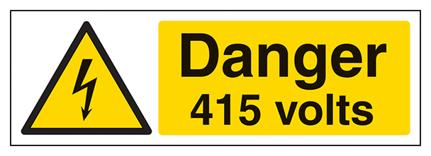 Danger 415 Volts Landscape