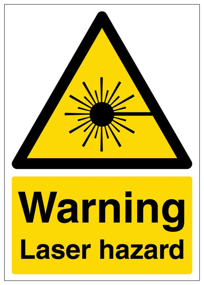 Warning Laser Hazard Portrait