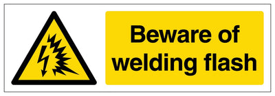 Beware Of Welding Flash Narrow Landscape