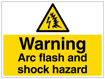 Warning Arc Flash And Shock Hazard Landscape