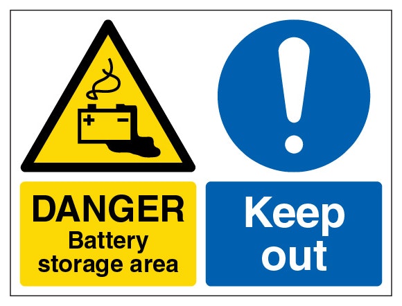 Danger Battery Storage Area Landscape