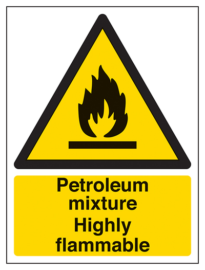 Petroleum Mixture Highly Flammable Portrait
