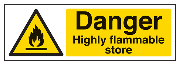 Danger Highly Flammable Store Landscape