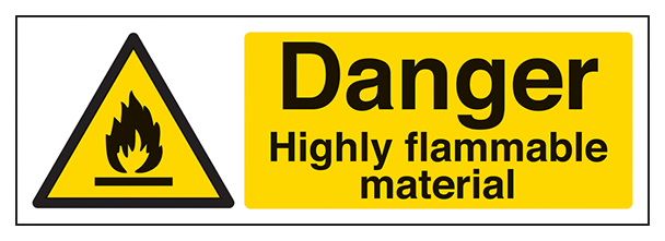 Danger Highly Flammable Material Landscape