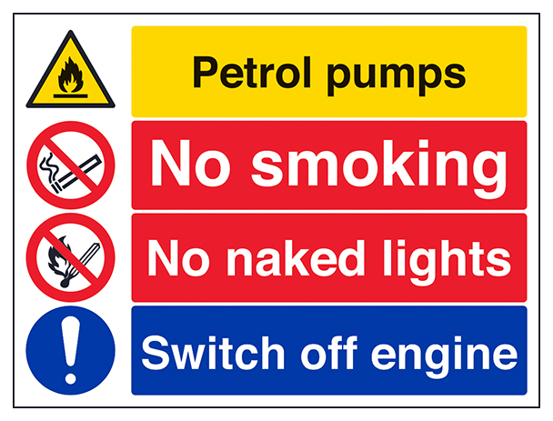 Petroleum Pumps No Smoking Switch Off