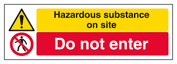 Hazardous Substance Do Not Enter Landscape