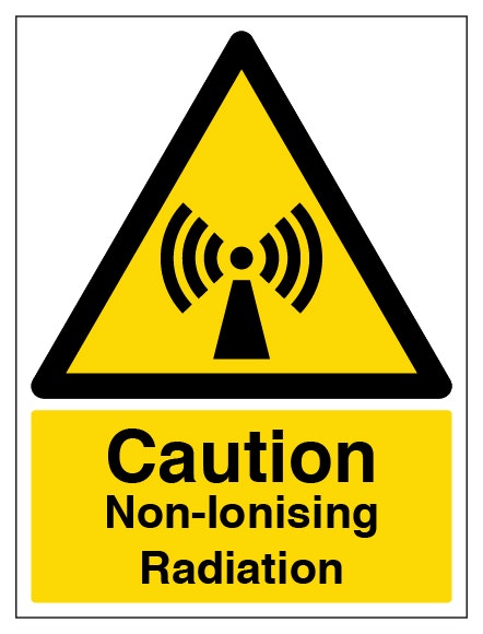 Caution Non Ionising Radiation Portrait
