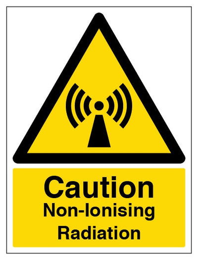 Caution Non Ionising Radiation Portrait