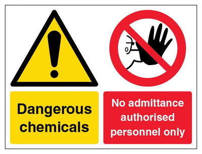 Dangerous Chemicals No Admittance Landscape