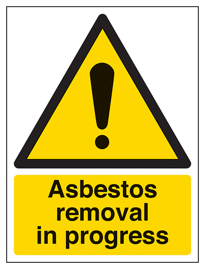 Asbestos Removal In Progress Portrait