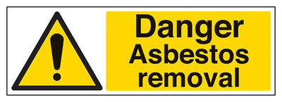 Danger Asbestos Removal Landscape
