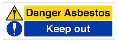 Danger Asbestos Keep Out Landscape