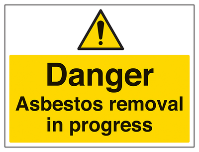 Danger Asbestos Removal Large Landscape