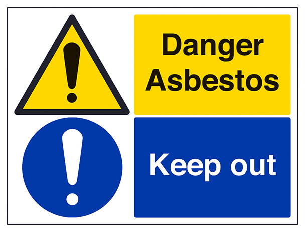 Danger Asbestos Keep Out Large Landscape