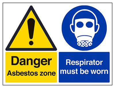 Danger Asbestos Zone Respirator