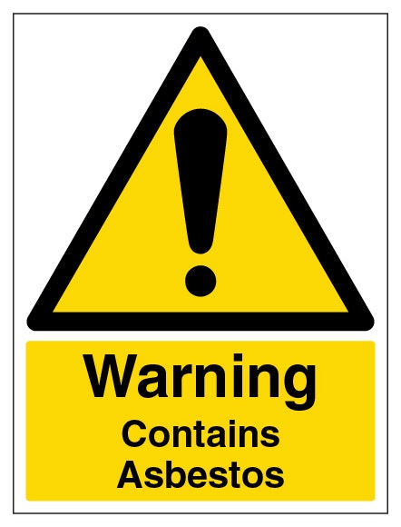 Warning Contains Asbestos Portrait