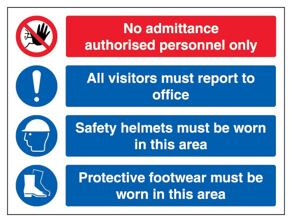 No Admittance Authorised Personnel Only Landscape