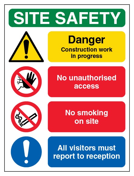 Site Safety Danger Construction Work In Progress Portrait