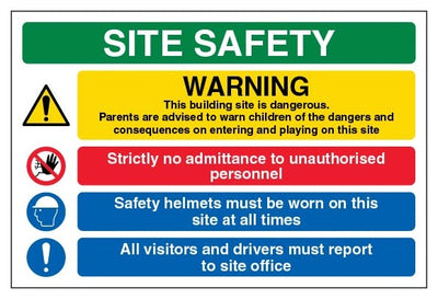 Site Safety Warning This Building Site Is Dangerous Landscape