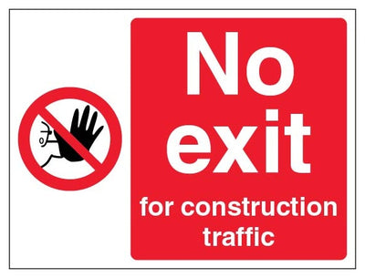 No Exit For Construction Traffic Landscape