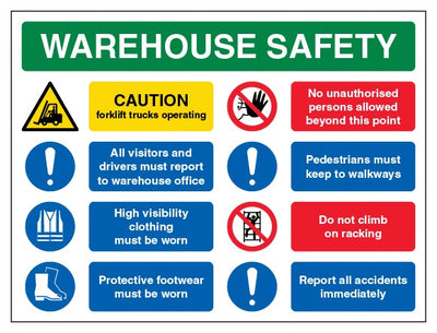 Warehouse Safety Forklift Trucks Landscape