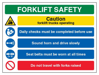 Forklift Safety Notice Landscape