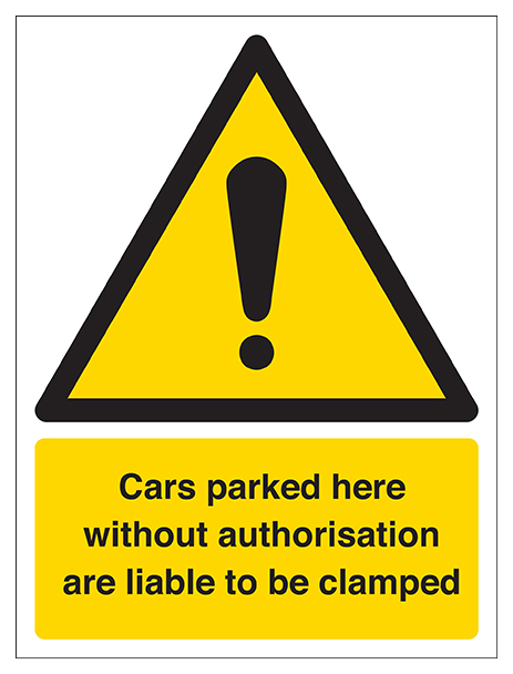 Cars Will Be Clamped