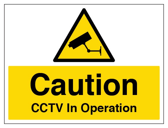 Caution Cctv In Operation Large Landscape