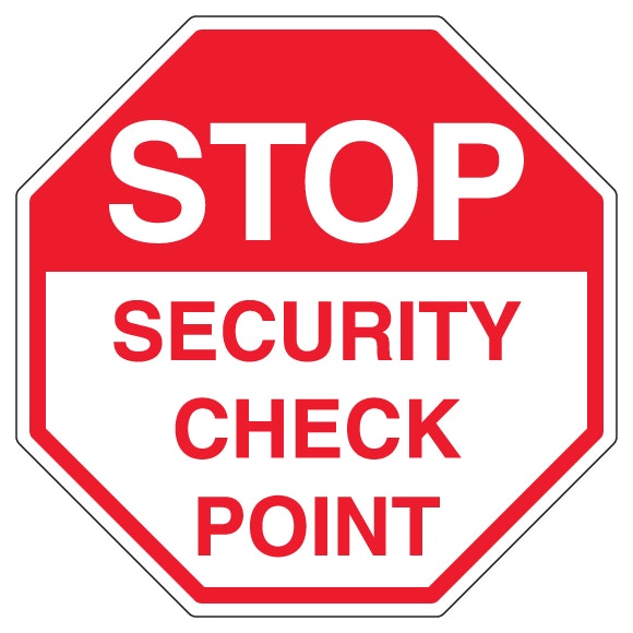 Stop Security Check Point Octagon