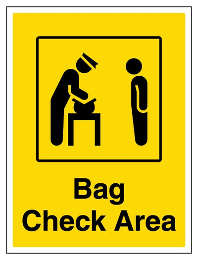 Bag Check Area With Icon Portrait
