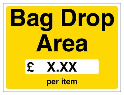 Custom Bag Drop Area Cost Per Item Landscape