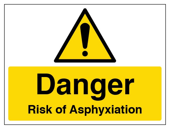 Danger Risk Of Asphyxiation Large Landscape