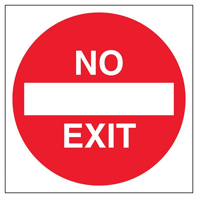 No Exit Automatic Door