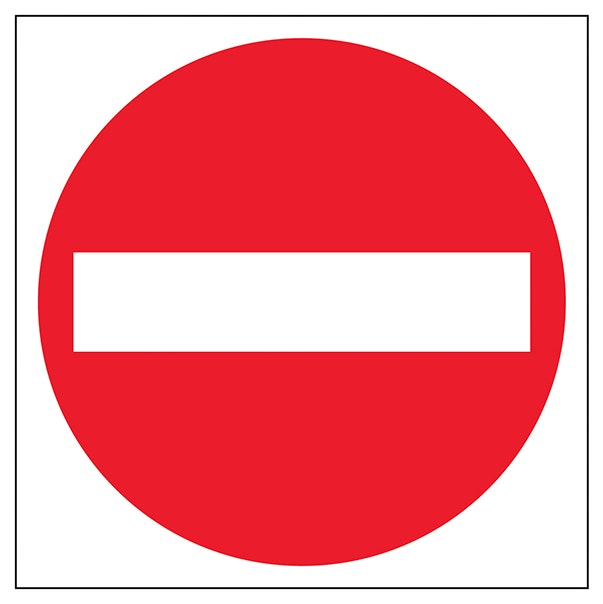No Entry Symbol Automatic Door