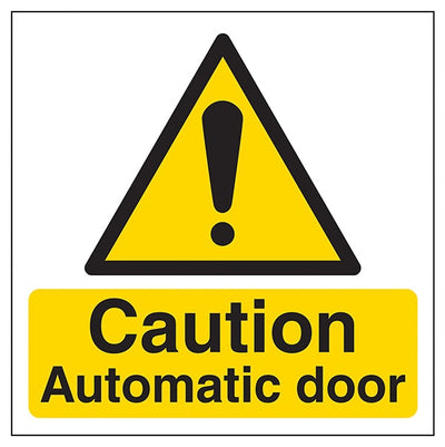 Caution Automatic Door