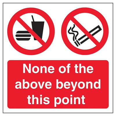 None Of The Above Beyond This Point