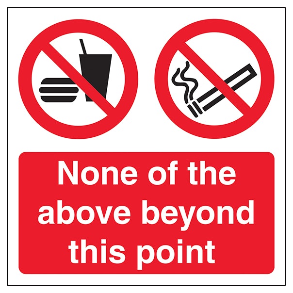 None Of The Above Beyond This Point