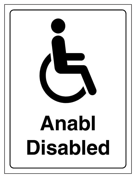 Welsh English Disabled Toilet