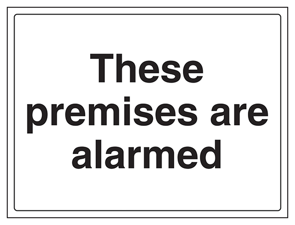 These Premises Are Alarmed Large Landscape