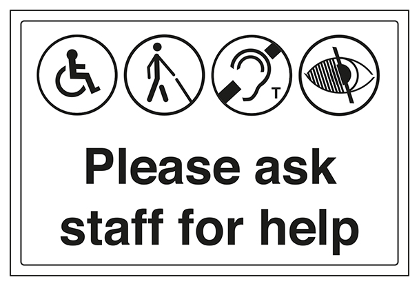 Please Ask Staff For Help