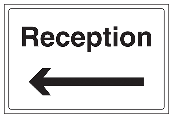 Reception With Arrow Left