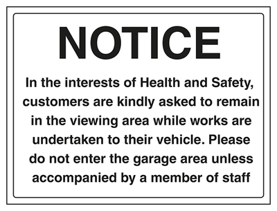 Notice In The Interest Of Health And Safety Large Landscape