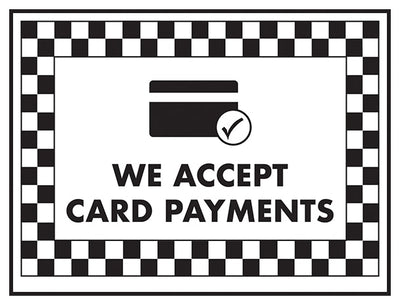 We Accept Card Payments Card Symbol