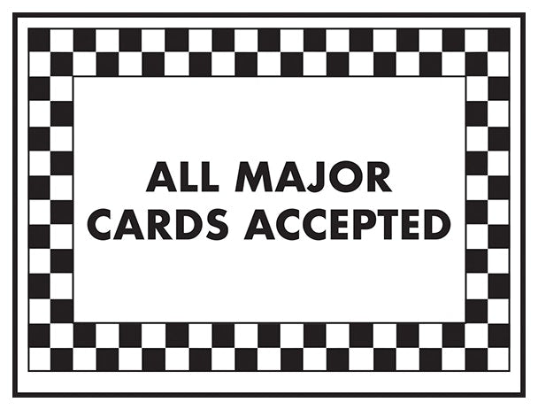All Major Cards Accepted