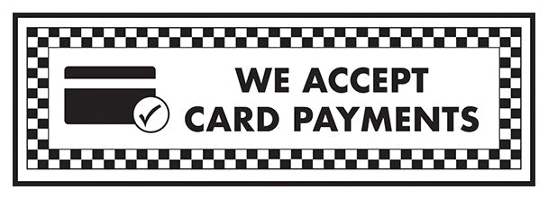 We Accept Card Payments Card Symbol Landscape