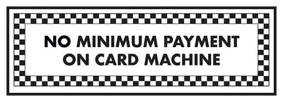 No Minimum Payment On Card Machine