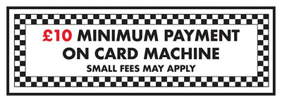 Gbp 10 Minimum Payment On Card Machine