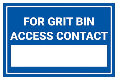 For Grit Bin Access Contact
