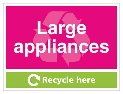 Large Applicances Recycle Here